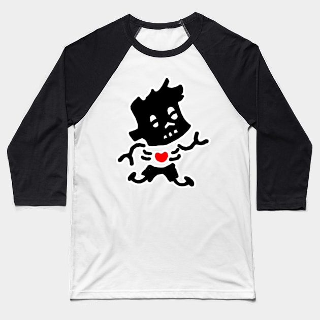 happy zombie boy. Baseball T-Shirt by COOLKJS0